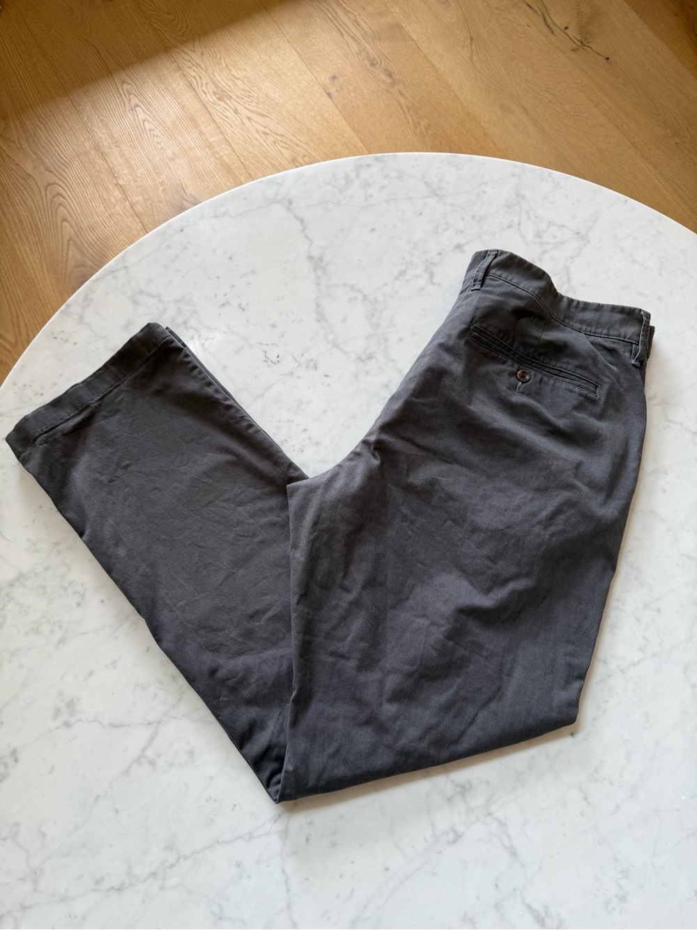 Goodfellow Hennepin Chino Pants Mens 38x32 Gray Straight Fit Casual Stretch